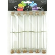 Mini Glass Vials with Cork, 20ml, 12pk, 2.75"