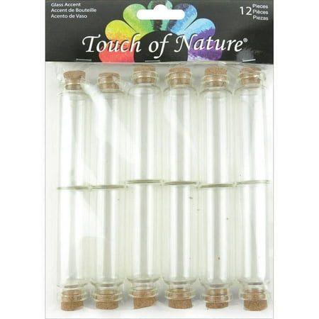 Mini Glass Vials with Cork, 20ml, 12pk, 2.75"