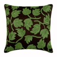 thumbnail image 1 of Custom Pillow Case, Dark Brown Shams, Green Sequins Leaf Botanical Pillow Shams, 24x24 inch (60x60 cm) Pillow Sham, Square Silk Shams, Floral Pillowcases, Tropical - Tulip Tropicava, 1 of 3