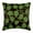 Dark Brown, variant on Custom Pillow Case, Dark Brown Shams, Green Sequins Leaf Botanical Pillow Shams, 24x24 inch (60x60 cm) Pillow Sham, Square Silk Shams, Floral Pillowcases, Tropical - Tulip Tropicava