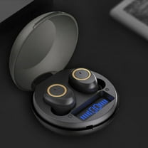 Wireless Earbuds, Bluetooth Ear Buds with Big Bass Stereo Sound, 48 Hours Playtime, Lightweight in-Ear Fit Earphones, IPX7, Hands-Free Calls with AI for iPhone, Android, Pad, Sports, Workout,Black