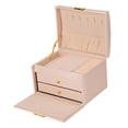 thumbnail image 4 of Caja de Almacenamiento de Joyas, Elegante Joyero de 3 Capas Simple Para El Collar de Anillos, 4 of 7