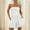 White, variant on Sakmal Sleeveless Womens Rompers for Summer Boat Neck Ruffle Strapless Brown Short Jumpsuits Solid Rompers with Pockets