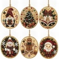 thumbnail image 2 of Kiplyki 6Pcs DIY Pearl Art Christmas Ornament Kit Hanging Diamond Art Christmas Ornament Set Includes Pearls Colorful Beads Art Craft Shimmering Holiday Gift for Tree Window Wall Fireplace Decor, 2 of 6