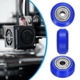thumbnail image 3 of 4Pcs 3D Printer Wheel with 625ZZ Linear Bearing, 3D Printer Pom Roller Plastic Pulley Wheel for 8D Printer, Blue, 3 of 5