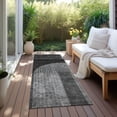 thumbnail image 6 of Addison Rugs Chantille Indoor/Outdoor Transitional Art Deco Charcoal Washable Runner Rug, 2'3" x 7'6", 6 of 6