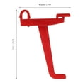 thumbnail image 2 of DEEPCRAFF 10Pcs Plastic Pegboard Hooks for Garage Tool Hanging Organizer Red Color, 2 of 8