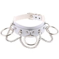 thumbnail image 1 of Collier Ras-de-Cou Ajustable Chaîne Multicouche Confortable pour Pendentif Ras-de-Cou en Cuir PU Fille Femme Punk Collier Anneau O, 1 of 8