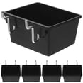 thumbnail image 4 of WRISTBIQUE Black Pegboard Organizer Bins Set of 5, Storage Containers 9.20 x 8.20 x 5.00 cm for Wall Mounted Pegboards, 4 of 11