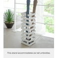 thumbnail image 3 of Yamazaki Home Umbrella Stand - Two Styles, White, Steel, Square,  Holds 4 umbrellas, No Assembly, 3 of 7