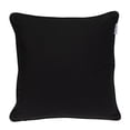 thumbnail image 2 of Nassau Collection Square Cotton Geometric Throw Pillow - 20" - Black and White, 2 of 4