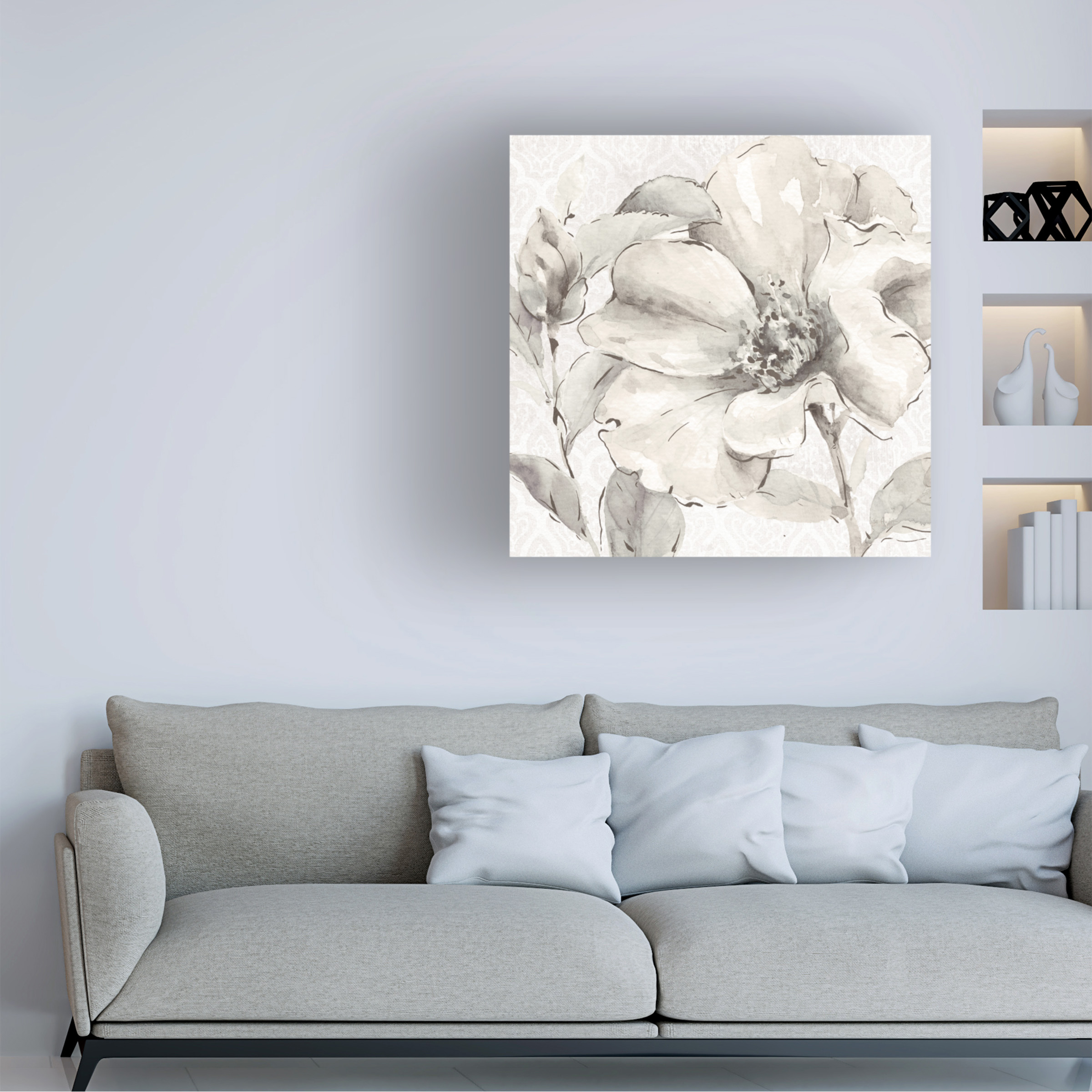 Trademark Fine Art 'Indigold IV Gray' Canvas Art by Lisa Audit