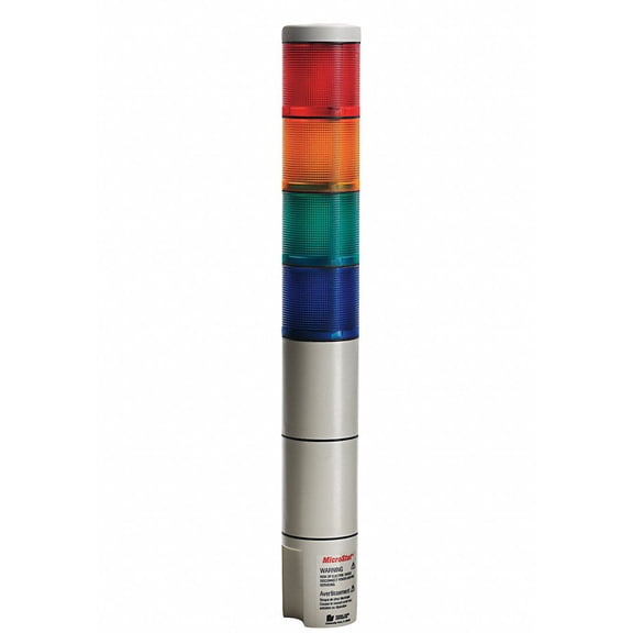Federal Signal Tower Light,120VAC,Amb,Gr,Rd