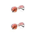 thumbnail image 1 of relayinert Protection Sunglass Vintage Rhinestone Glasses For Outdoor Activities Metal Vintage Frameless Rhinestone Glasses pink 2Set, 1 of 6