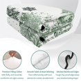 thumbnail image 4 of Quilts Twin XL Size Bedding Set, Sage Green Christmas Lightweight Quilted Comforter, Xmas Tree Snowflake Elk Winter Soft Reversible Bedspread Coverlet with Pillow Covers for All Season, 68" x 98", 4 of 9