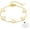 Gold-White, variant on Lucky Butterfly Bracelet Designer Dupes, 18k Gold Plated Minimalism Double-Sided Mother Of Pearl Shell Dainty Adjustable Chain Bracelet For Women Fashion Jewelry Gift