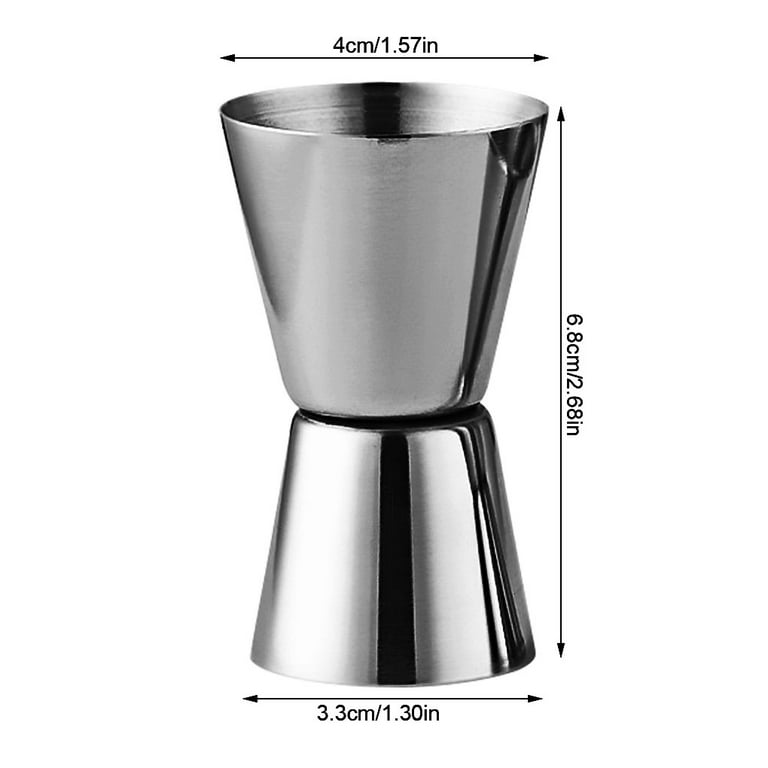  2PCS Stainless Drink Measuring Cup Steel, Cocktail