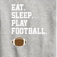 thumbnail image 3 of Instant Message - Eat Sleep Play Football - Toddler & Youth Crewneck Fleece Sweatshirt, 3 of 6