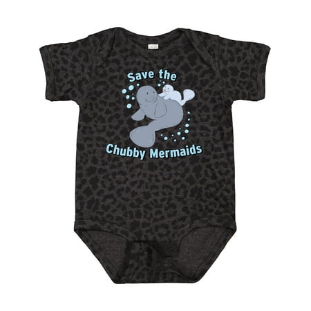 

Inktastic Save the Chubby Mermaids with Cute Manatees Gift Baby Boy or Baby Girl Bodysuit