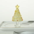 thumbnail image 5 of Honeeladyy Glass Christmas Tree Figurine Mini Glass Tree for Holiday Decor, Miniature Winter Trees as Tabletop Ornaments Centerpieces, Festival Gifts for Christmas Home Decor Craft Party, 2.4x1.4in, 5 of 6