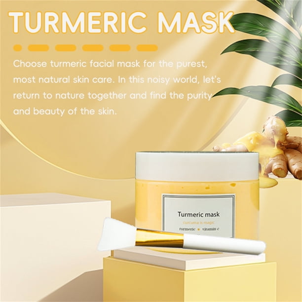 Mascarilla Iluminadora e Hiperpigmentante Yellow Tong con Cepillo para Acne y Manchas Oscuras