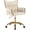 Beige, variant on Westice Velvet Desk Chair, Home Office Gold Comfy Chair with Hand Woven Back, Height Adjustable Swivel Chair with Comfy Upholster for Makeup Vanity Living Room Bedroom, Light Pink