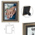 thumbnail image 3 of Cardinali Winston Tabletop Frame, 3 Pack, 5x7" Silver Beaded Picture Frame for Desk & Mantel Decor, Hand Finished Beaded Border, Easel Back, Shatter-Resistant Acrylic Glazing, Made in the USA, 3 of 4