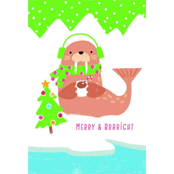 Hallmark Boxed Christmas Cards Assortment, Merry and Bright (6 Designs, 24 Cards with Envelopes)