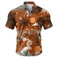 thumbnail image 7 of Domuza Mens Hawaiian Shirt Short Sleeve Casual Stylish Button T Shirt Beach Vacation Relaxed Fit Lightweight Blouse White 3XL, 7 of 7
