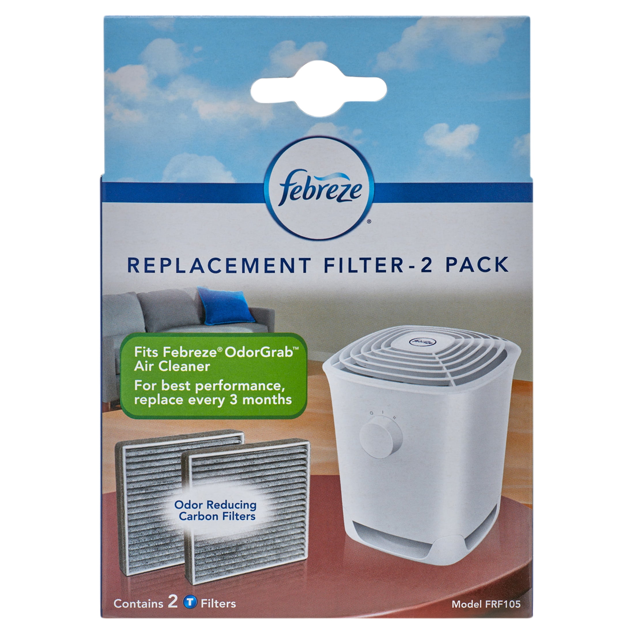 Febreze OdorGrab Replacement Filter, FRF105, 2 Pack - Walmart.com