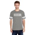 thumbnail image 1 of Unisex Soccer With Ball Football Fine Jersey T-Shirt, 1 of 5