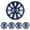 13 inch- Black and Blue Lacquer, variant on Universal 13 inch Hubcaps Set of 4 Snap-On Car Truck SUV 13 inch Black and Red Lacquer ABS+PC Material Wheel Rims Cover Fit for Ford Nissan Toyota Chevy Honda Hyundai and More Models