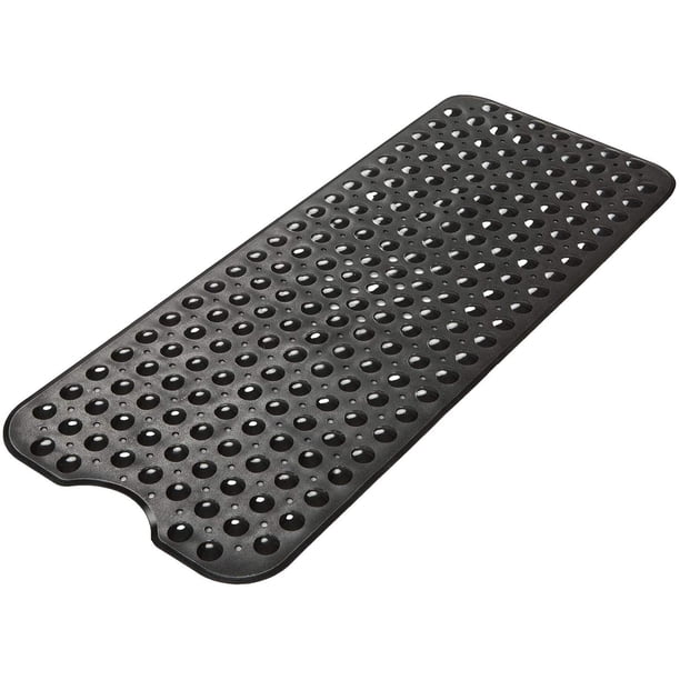 Alfombrilla para bañera, alfombrillas de ducha antideslizantes de 40 x 16 pulgadas con ventosas y orificios de drenaje, alfombrillas para bañera, alfombrillas para baño, lavables a máquina Adepaton WMPH-663-1