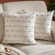 thumbnail image 4 of 2 fundas de almohada bohemias de 18.0 x 18.0 in, lino beige y natural, fundas de almohada decorativas modernas para granja, 4 of 6