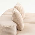 thumbnail image 5 of Kadyn Floor Sofa, Bedroom Sofa, CouchModern Sofa with Deep Seat, Comfy Compressed 2 Seater Sofa, No Assembly Required, Beige, 5 of 9