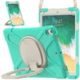 thumbnail image 4 of Case for iPad Air 3 10.5 Inch 2019/iPad Pro 10.5 Inch 2017, 360 Degree Rotating Hand Grip Shockproof Cover with Shoulder Strap, Mint Green, 4 of 7