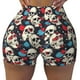 thumbnail image 2 of Fotbe rock record Skull artist Shorts Sin Costuras – Shorts Deportivos de Cintura Alta para Mujer, Elásticos para Gimnasio, Yoga, Running o Ciclismo-XX-Large, 2 of 8