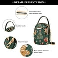 thumbnail image 4 of FORMRS Crossbody Bag for Women Quilted Travel Shoulder Cell Phone Purse with Chain Strap Handbag, Yellow Christmas Gingerbread, 4 of 7