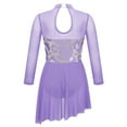thumbnail image 6 of DPOIS Girls Ballet Modern Lyrical Dress Dancewear Gym Leotard with High-Low Skirts, 6 of 6
