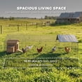 thumbnail image 4 of PawHut Metal Chicken Coop, Large Chicken Run with Water-Resistant Cover, 4 of 10