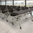 thumbnail image 2 of Bush Business Furniture 60W Folding Training Table with Set of 2 Folding Chairs, 2 of 7