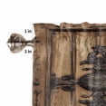 thumbnail image 4 of Farmhouse Brown Valances for Windows Farmhouse Kitchen Curtains Valances Rod Pocket Valance Curtains for Kitchen Windows Rustic Wooden Historical Barn Door Plank Window Valances for Bathroom 60"x18", 4 of 6
