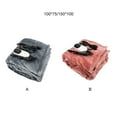 thumbnail image 2 of bedienty Heated Blanket Winter Soft 9 Gear Timing Adjustable Car Plug Of Upgraded -soft Flannel 2.5m pink 100*75, 2 of 6