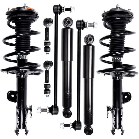 SCITOO Strut Shock for 2006-2012 for Toyota RAV4 Front Strut Spring Assembly Rear shock absorber Stabilizer Bar Link 8PCS