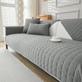 thumbnail image 2 of 1pc Plain Simple Solid Quilted Anti-Slip Sofa Cover, Sofa Slipcover Furniture Protector For Bedroom Office Living Room Home Deco, 2 of 5