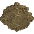 thumbnail image 3 of 30 3/8"W x 20 3/4"H x 1"P Kinsley Flowing Leaf Ceiling Medallion, Hand-Painted Mississippi Mud Crackle, 3 of 4