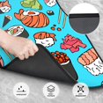 thumbnail image 3 of LAKIMCT Japan Sushi Pattern Car Mats, Neoprene Front Rear Floor Mats for Cars, Waterproof Anti-Slip Car Floor Mats Full Set, Universal(4 Pcs), 3 of 6