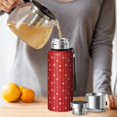 thumbnail image 4 of Christmas 20oz Stainless Steel Thermal Bottle with Tea Filter and Cup Lid, Vacuum Insulated Coffee Mug with 316L Inner Liner, Leakproof Travel Thermos for Office, Commute & Outdoor, 4 of 7