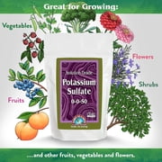 Down To Earth All Natural Fertilizers Organic Solution Grade Potassium Sulfate - Professional Grade SOP Powder 200 mesh for Liquid or Spray Applications 0-0-50, 1 lb