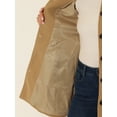 thumbnail image 5 of Abrigo Largo De Invierno Con Cuello Peter Pan Para Mujer Caqui Solido XS, 5 of 5